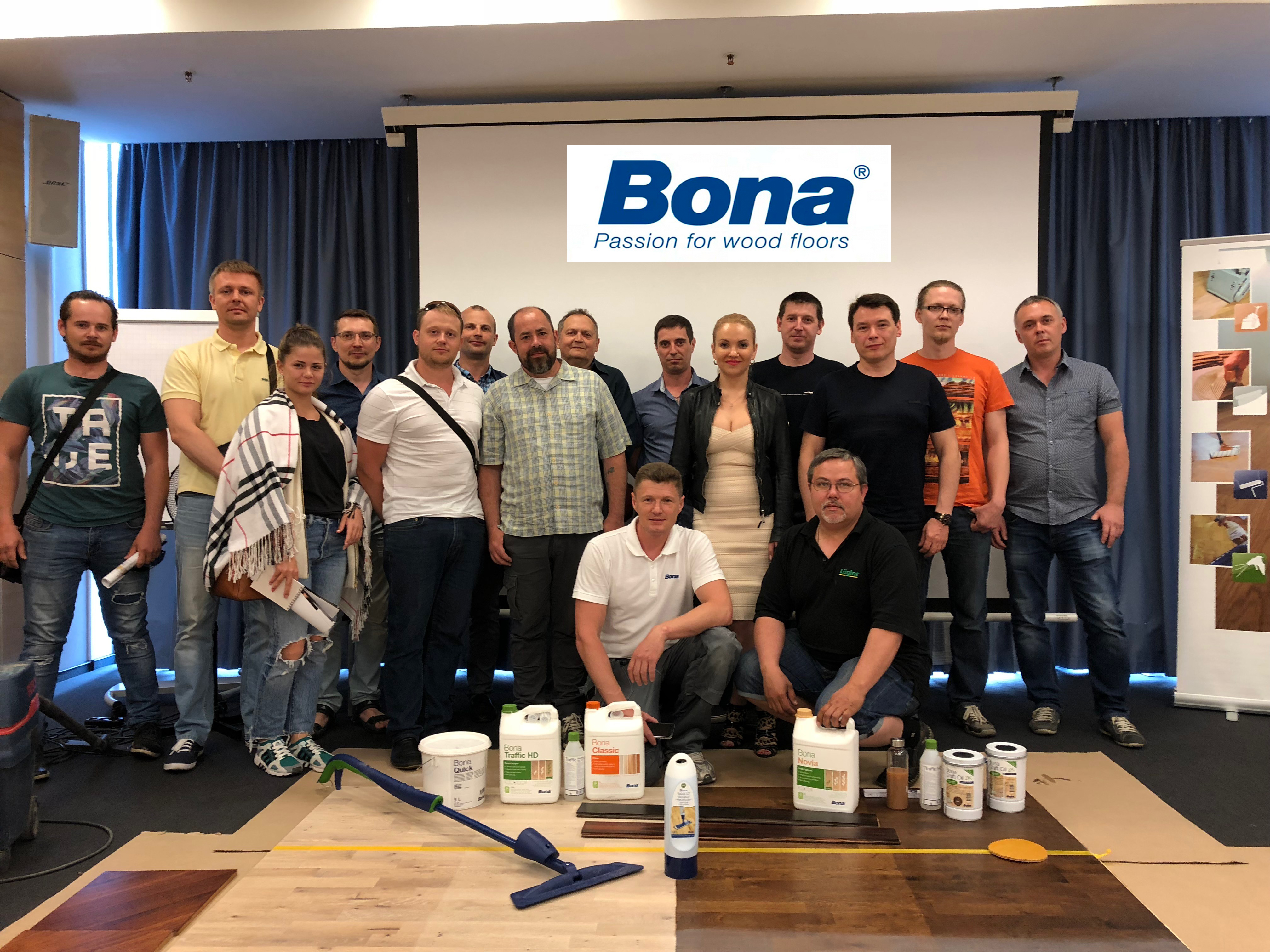 Семинар профессиональной паркетной продукции Bona 30.05.2018